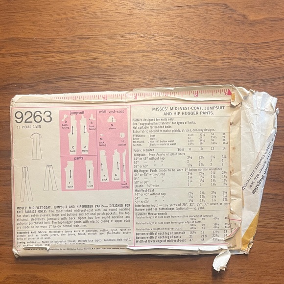 6 XS/S Vintage Sewing Patterns 1960s/70s Lot - Picture 9 of 13